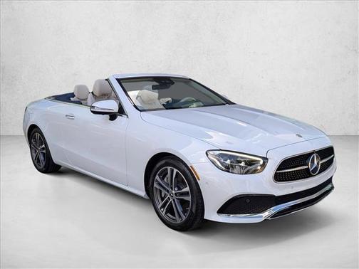 Moonlight White 2023 Mercedes-Benz E-Class 4MATIC