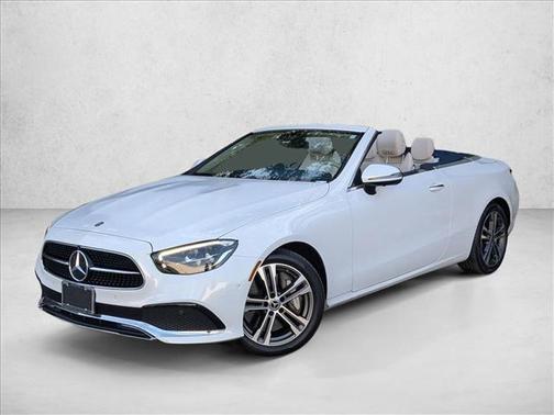 Moonlight White 2023 Mercedes-Benz E-Class 4MATIC