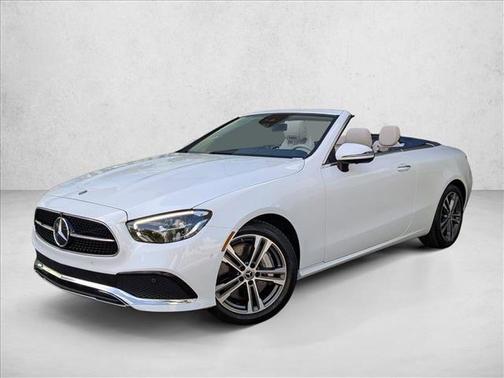 Moonlight White 2023 Mercedes-Benz E-Class 4MATIC