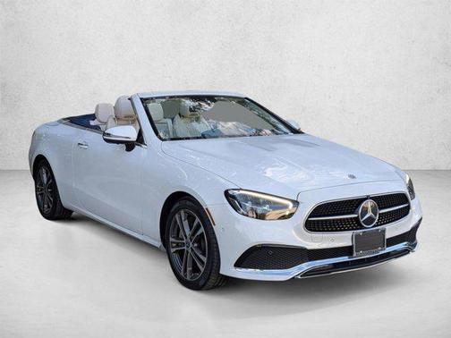 Moonlight White 2023 Mercedes-Benz E-Class 4MATIC