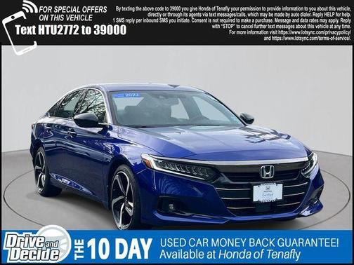 Blue 2022 Honda Accord Hybrid Sport Sedan