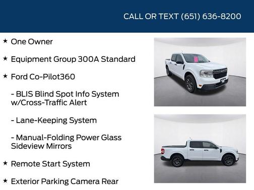Oxford White 2022 Ford Maverick XLT