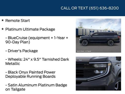 Agate Black Metallic 2026 Ford Expedition Max Platinum