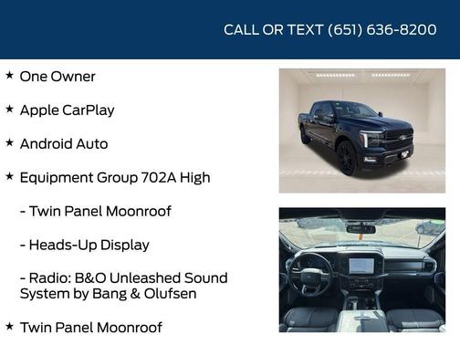 Antimatter Blue Metallic 2025 Ford F-150 Platinum