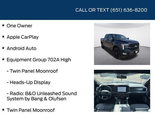 Antimatter Blue Metallic 2025 Ford F-150 Platinum
