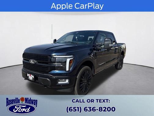 Antimatter Blue Metallic 2025 Ford F-150 Platinum