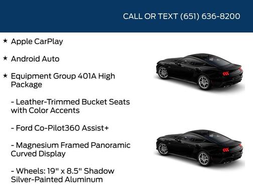 Shadow Black 2026 Ford Mustang GT Premium