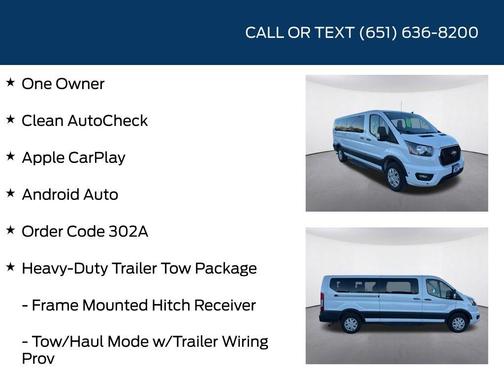 Oxford White 2024 Ford Transit-350 XLT