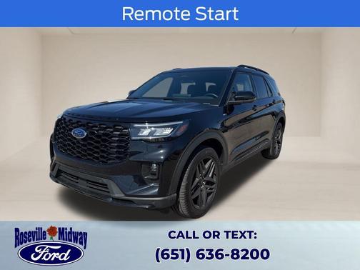 Black Metallic 2025 Ford Explorer ST-Line
