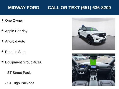 Star White 2023 Ford Explorer ST