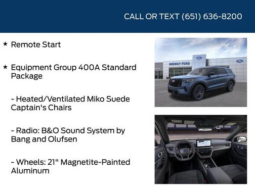 Vapor Blue Metallic 2026 Ford Explorer ST