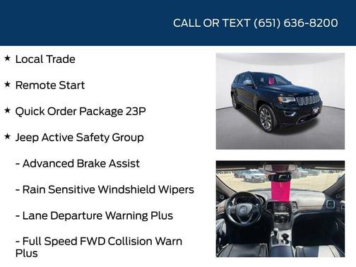 Diamond Black 2017 Jeep Grand Cherokee Overland
