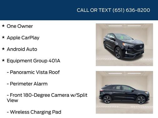 Agate Black Metallic 2022 Ford Edge ST