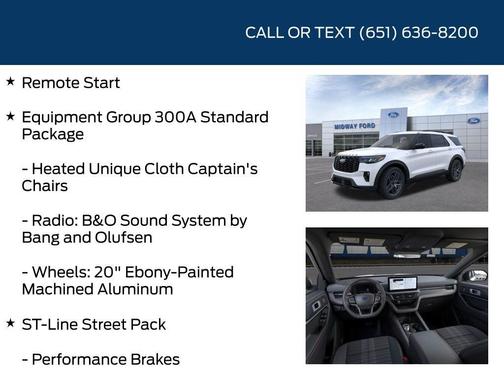 Star White 2026 Ford Explorer ST-Line
