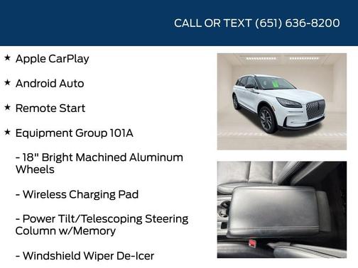 Pristine White 2023 Lincoln Corsair Standard