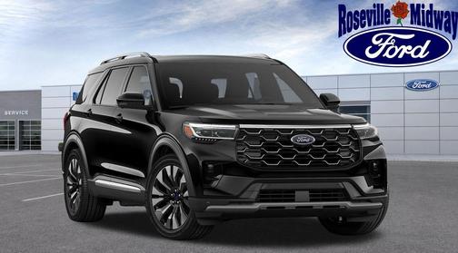 Agate Black Metallic 2026 Ford Explorer Platinum