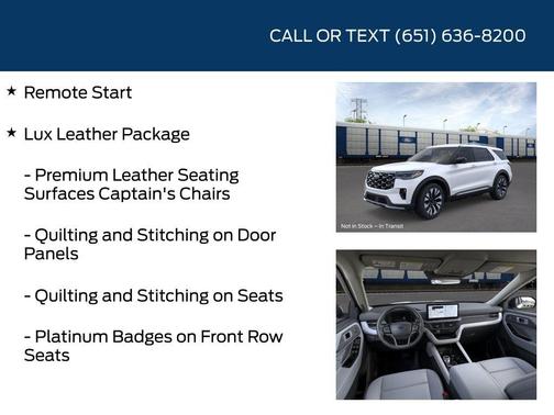 Star White 2026 Ford Explorer Platinum