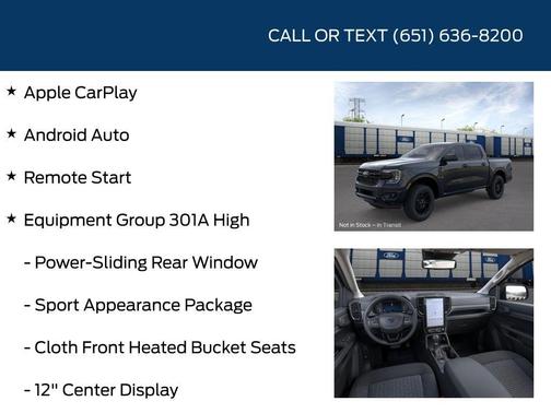 Shadow Black 2026 Ford Ranger XLT