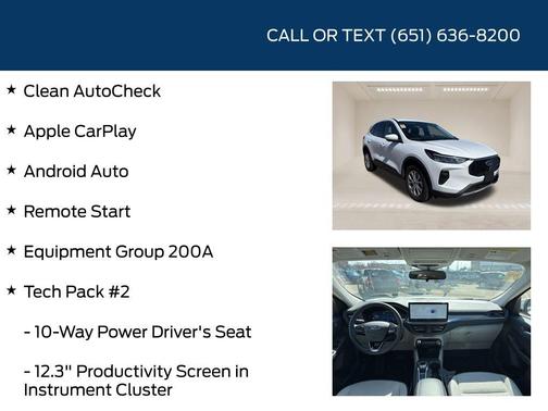 Oxford White 2023 Ford Escape Active