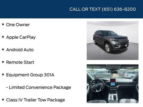 Gray Metallic 2023 Ford Explorer Limited