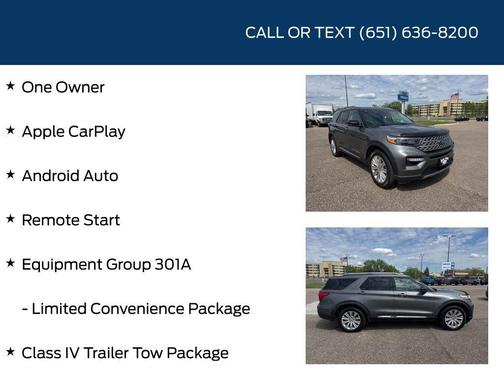 Gray Metallic 2023 Ford Explorer Limited