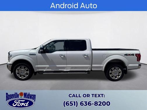 White Platinum Tri-Coat Metallic 2018 Ford F-150 Lariat