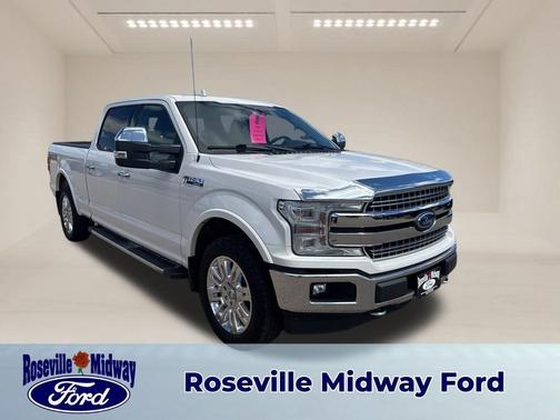 White Platinum Tri-Coat Metallic 2018 Ford F-150 Lariat