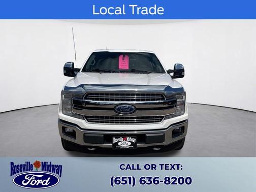 White Platinum Tri-Coat Metallic 2018 Ford F-150 Lariat