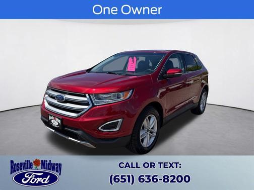 Ruby Red Metallic 2018 Ford Edge SEL