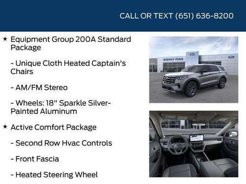 Gray 2026 Ford Explorer Active