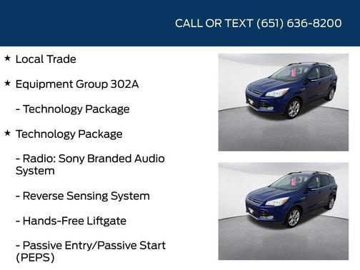 Deep Impact Blue 2013 Ford Escape SEL