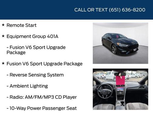 Shadow Black 2018 Ford Fusion Sport