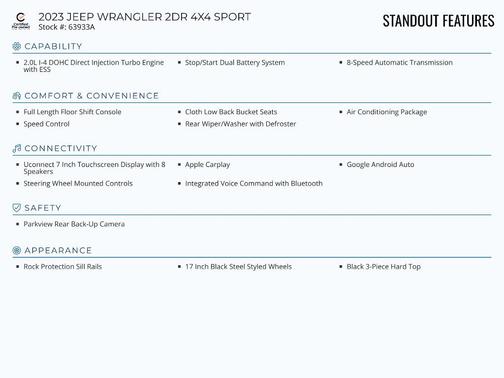 2023 Jeep Wrangler Sport