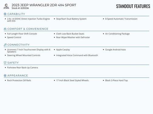 2023 Jeep Wrangler Sport