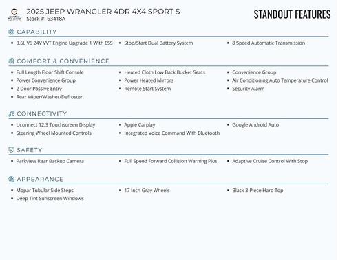 2025 Jeep Wrangler Sport
