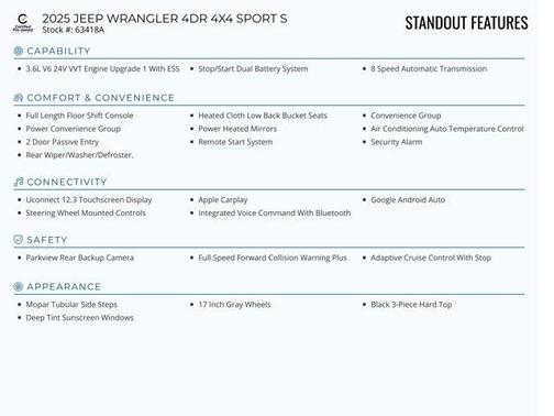 2025 Jeep Wrangler Sport