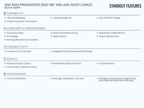 2021 RAM ProMaster 2500 Base