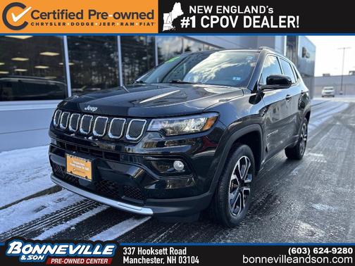 Diamond Black 2022 Jeep Compass Limited