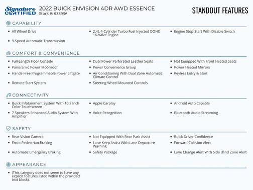2022 Buick Envision Essence