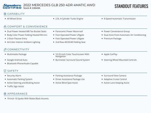 2022 Mercedes-Benz GLB 250 Base 4MATIC