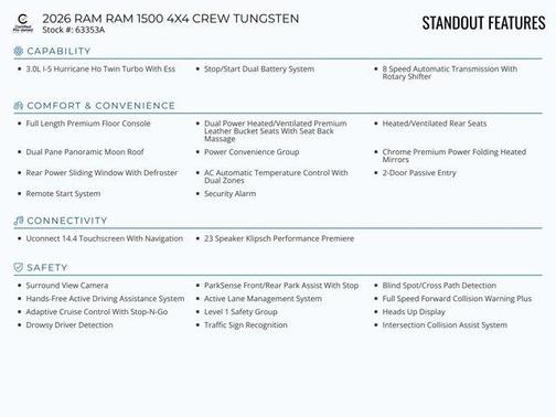 2026 RAM 1500 Tungsten
