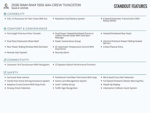 2026 RAM 1500 Tungsten
