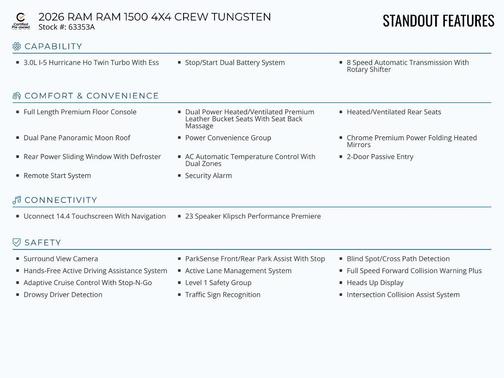2026 RAM 1500 Tungsten
