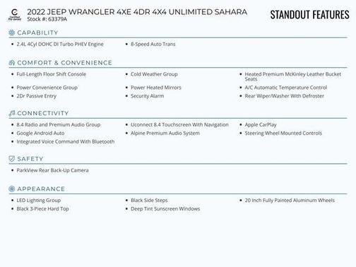 2022 Jeep Wrangler Unlimited 4xe Sahara