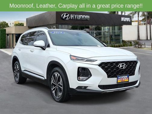 Quartz White 2019 Hyundai SANTA FE Limited 2.0T