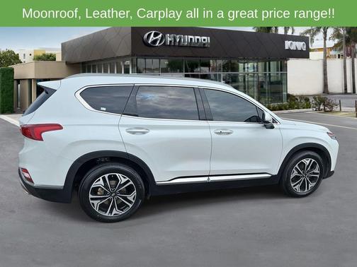 Quartz White 2019 Hyundai SANTA FE Limited 2.0T