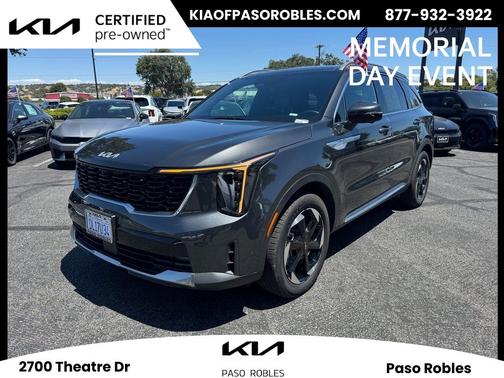 Gray 2025 Kia Sorento Hybrid SX Prestige