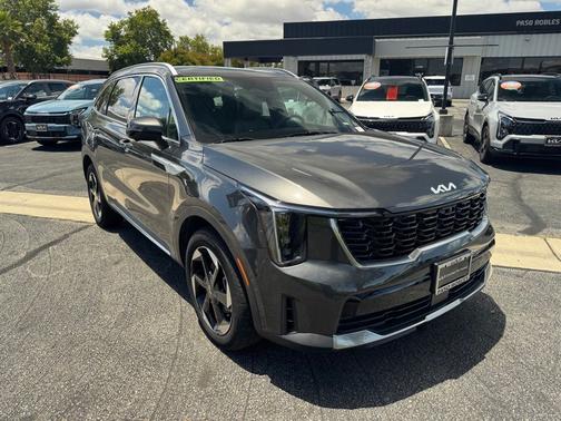 Gray 2025 Kia Sorento Hybrid SX Prestige