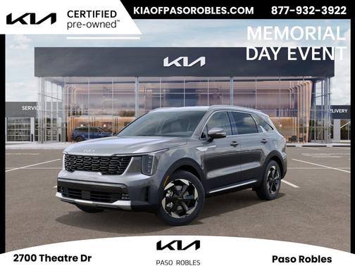 Steel Gray 2025 Kia Sorento Plug-In Hybrid EX