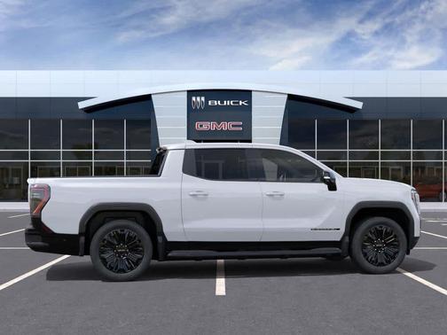 Summit White 2026 GMC Sierra EV Extended Range Elevation